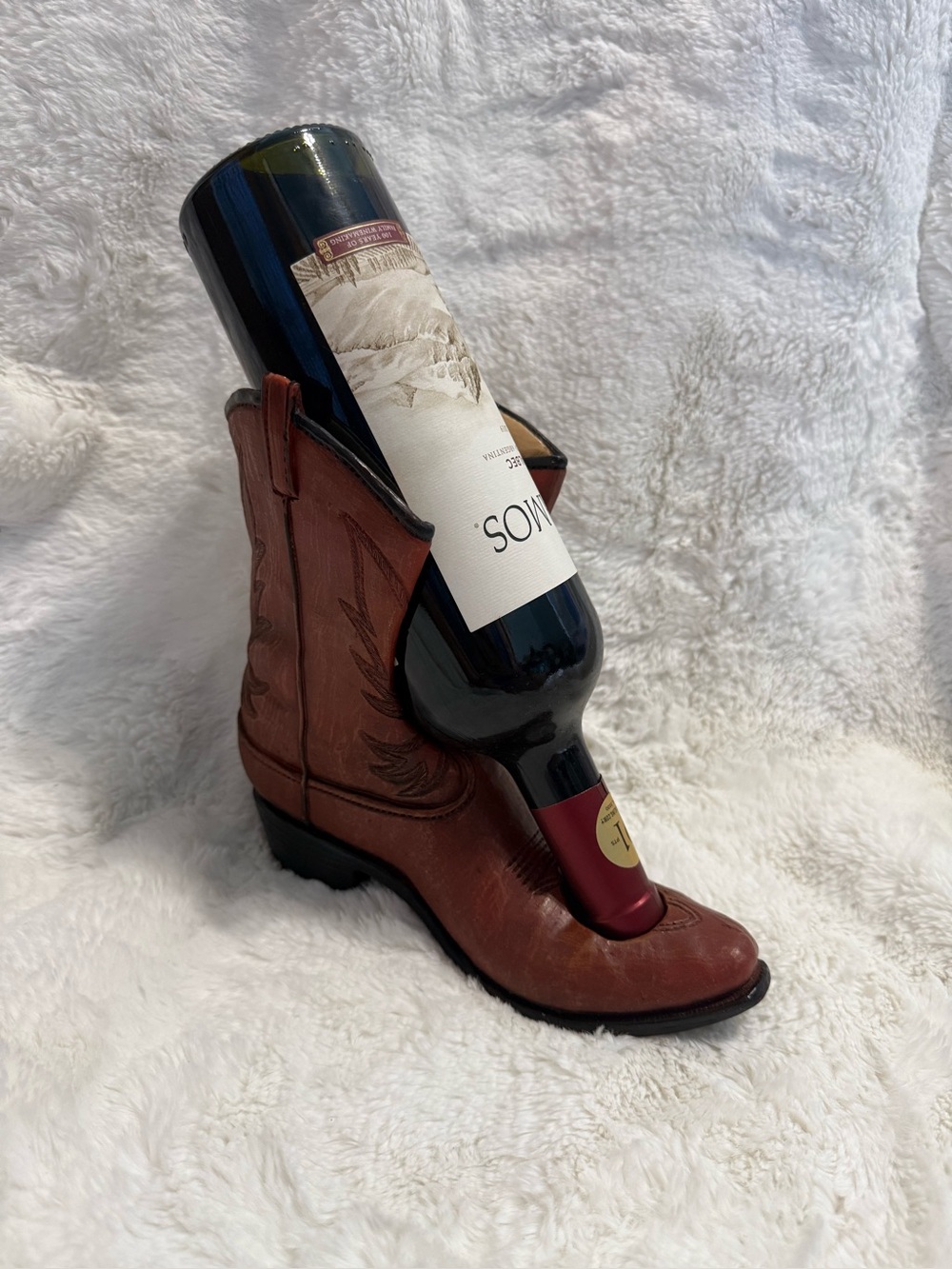 Western Cowboy Boot Wine Bottle Holder